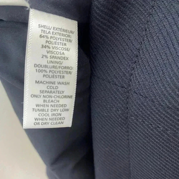 Ann Taylor LOFT Women Blue A-line Front Pleated Lined Skirt - Picture 5 of 6